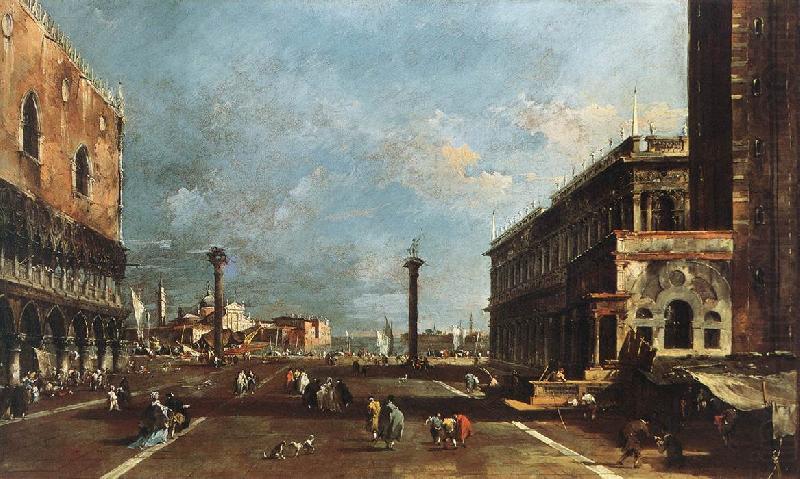 GUARDI, Francesco View of Piazzetta San Marco towards the San Giorgio Maggiore sdg china oil painting image